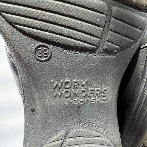 DANSKO Work Wonders 39/8.5-9 Leather Slip Resistant Clogs Comfort Slip-On Shoes - Picture 5 of 7